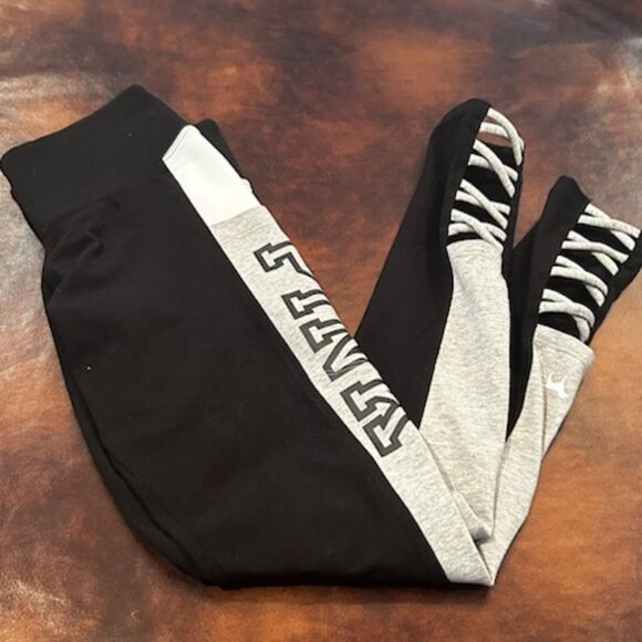 NWOT Pink Victoria's Secret Super Slim Strappy Yoga Leggings Pants - Picture 4 of 9